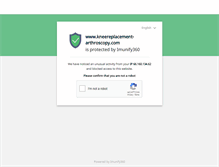 Tablet Screenshot of kneereplacement-arthroscopy.com